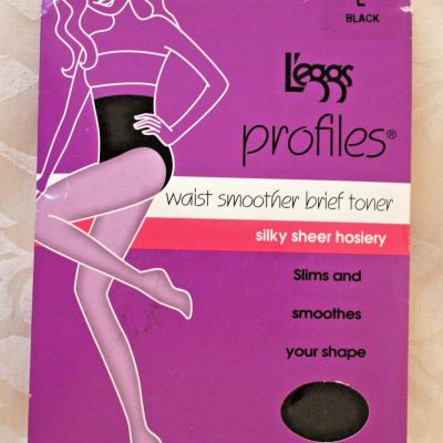 Legg's Firm Control Silky Tights, Size L, Color Black, New With Tags